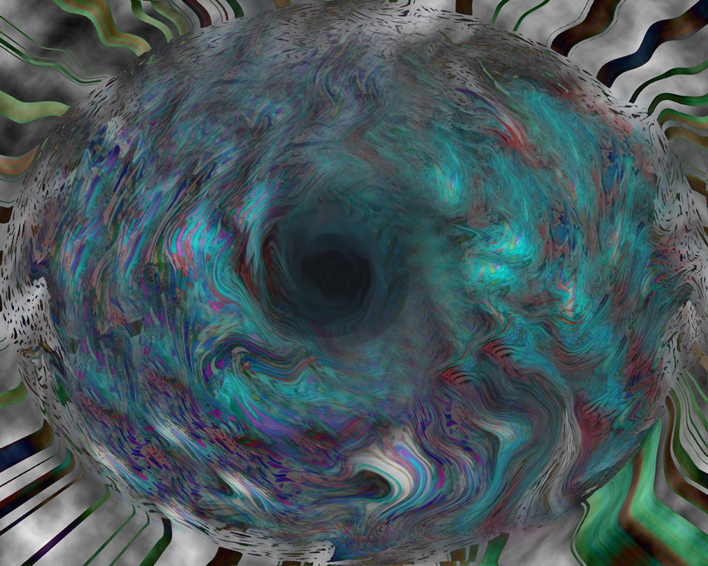 A cosmic storm forms