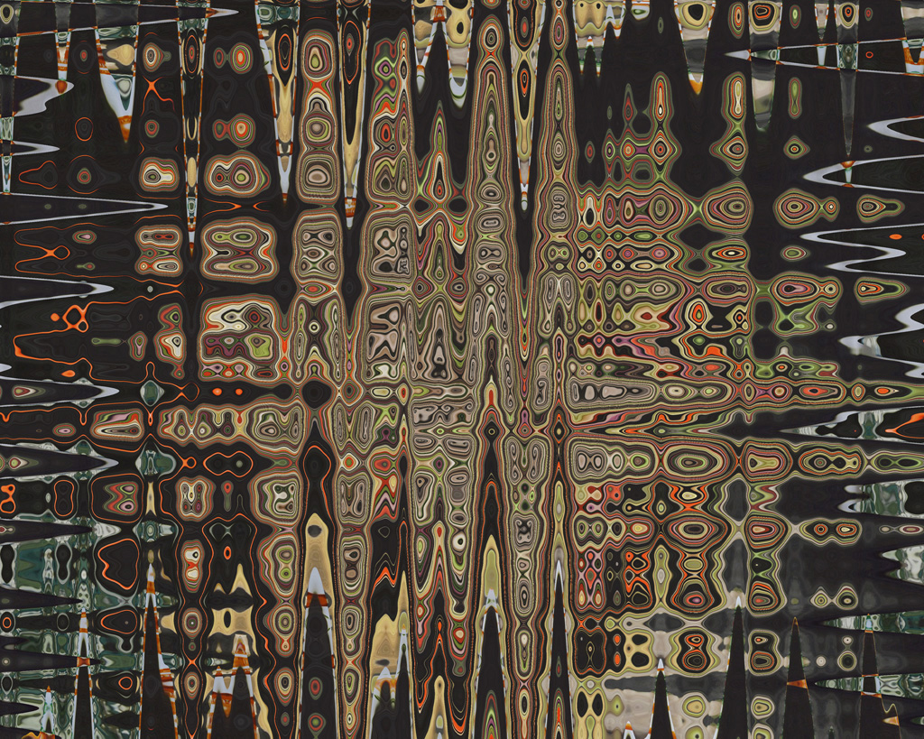 wave forms in black and gold